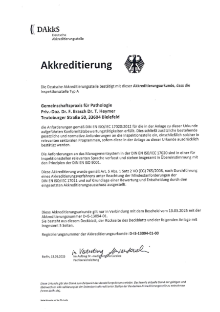 Zertifikat Akkreditierung