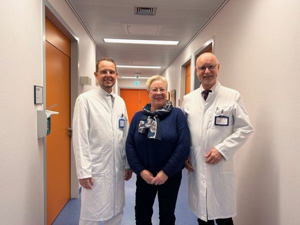 JPG Weltkrebstag Dr. S. Wojcinski, Bettina F., Prof. W. Bader