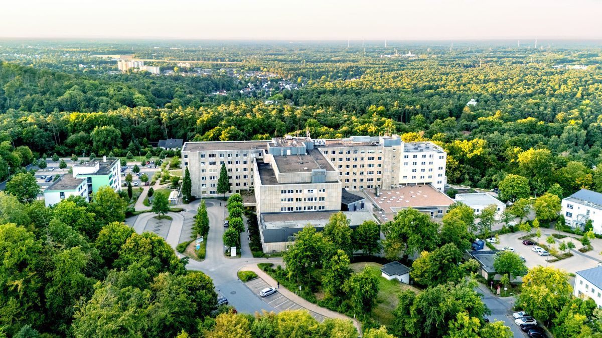 Luftaufnahme des Klinikums Bielefeld - Rosenhöhe