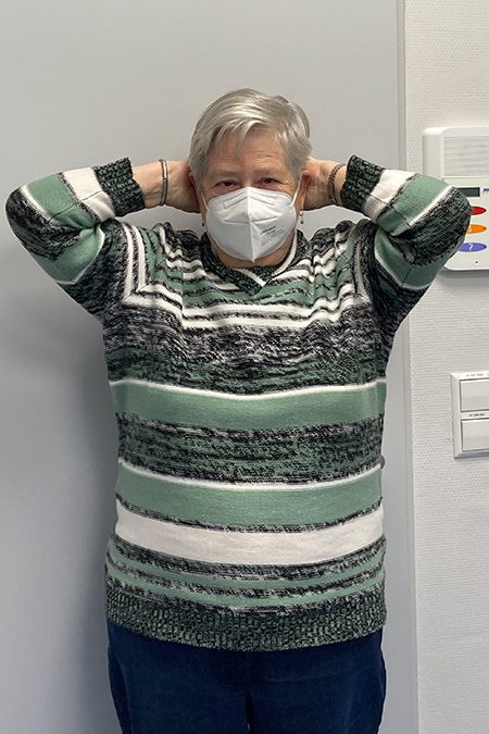 Bild Omarthrose Patientin nach der OP