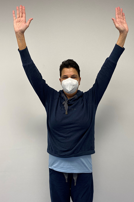 Bild Oberarmschaftfraktur Patientin postoperativ