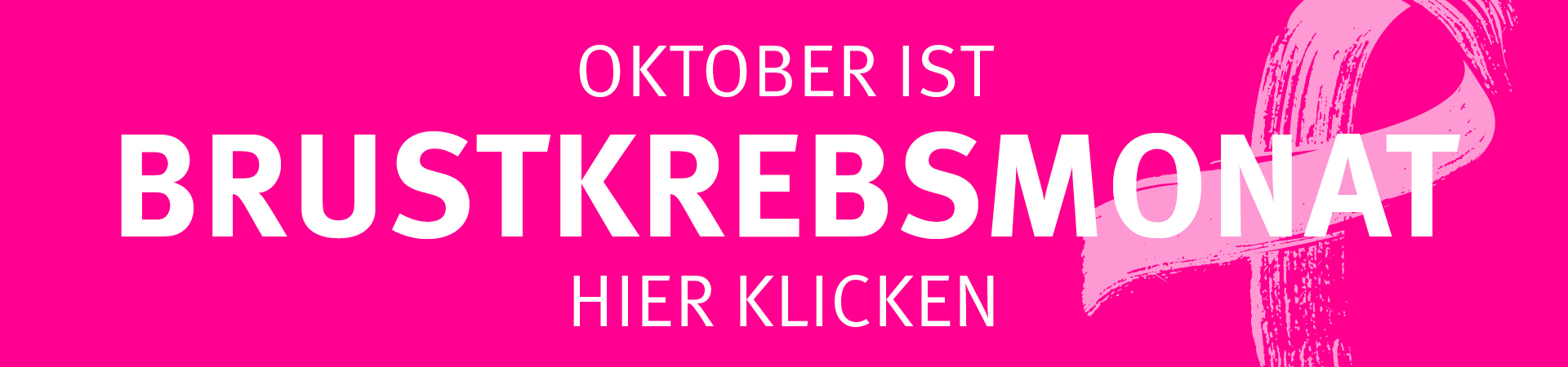 Bild Schriftzug Oktober ist Brustkrebsmonat